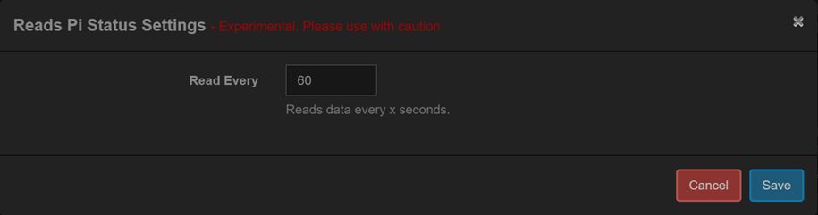 PI Status Settings